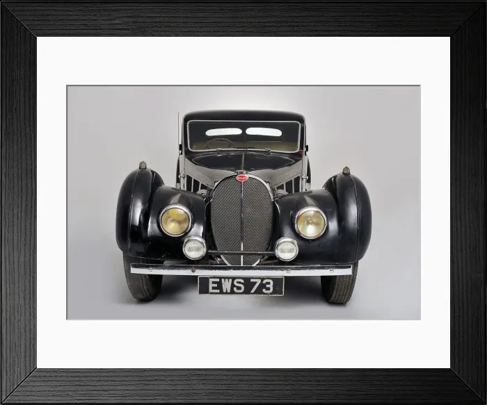 Framed Print : Bugatti type 57S 1937. Artist: Simon Clay