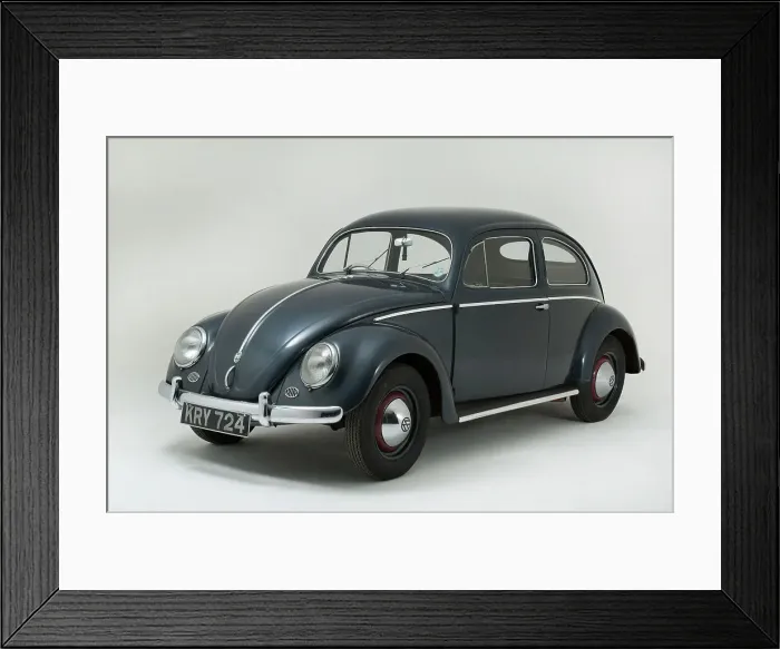 Framed Print : 1953 Volkswagen Beetle Export Framed Print : 1953 Volkswagen Beetle Export
