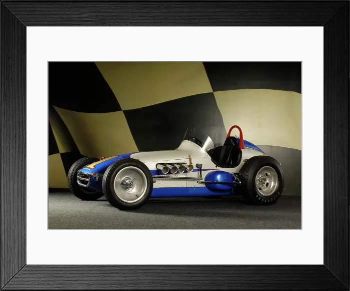 Framed Print : Bromme, Andy Gump stock sprint car 1962. Artist: Simon Clay Framed Print : Bromme, Andy Gump stock sprint car 1962. Artist: Simon Clay