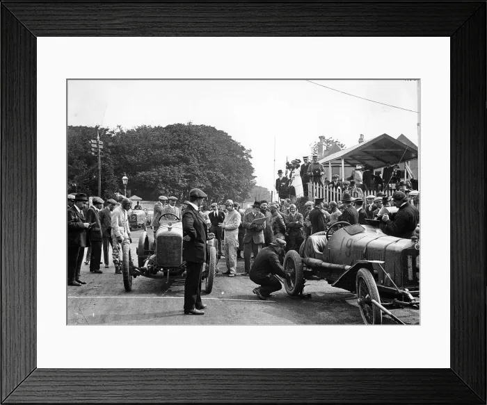 Framed Print : Competitors at the Isle of Man TT, 1914 Framed Print : Competitors at the Isle of Man TT, 1914