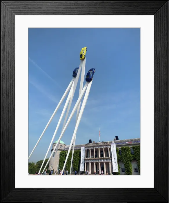 Framed Print : Goodwood Festival of Speed Sculpture in front of Goodwood House 2013 Framed Print : Goodwood Festival of Speed Sculpture in front of Goodwood House 2013