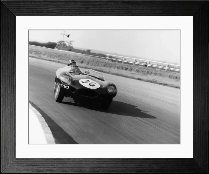 Framed Print : Jaguar D Type, Silverstone, 1961 Framed Print : Jaguar D Type, Silverstone, 1961