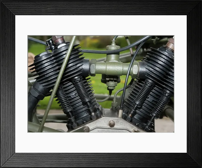 Framed Print : 1917 Vickers Clyno Combination Framed Print : 1917 Vickers Clyno Combination