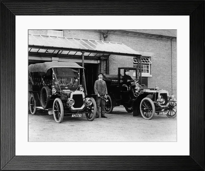 Framed Print : Chauffeurs with their convertible cars Framed Print : Chauffeurs with their convertible cars