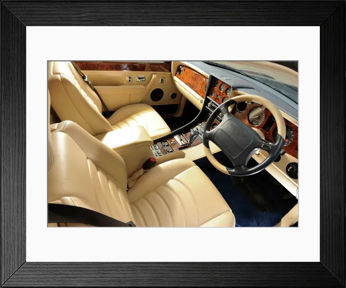 Framed Print : Bentley Continental 2001. Artist: Simon Clay Framed Print : Bentley Continental 2001. Artist: Simon Clay