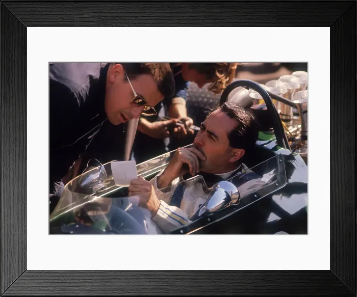 Framed Print : Jack Brabham, (1960s?) Framed Print : Jack Brabham, (1960s?)