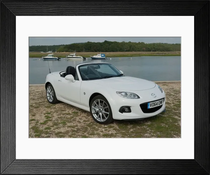 Framed Print : 2014 Mazda MX5 Roadster Coupe Framed Print : 2014 Mazda MX5 Roadster Coupe