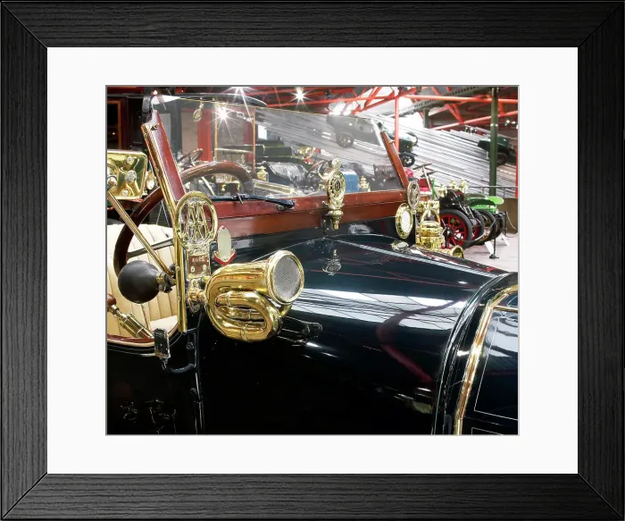 Framed Print : Brass Bulb Horn on 1910 Bugatti type 13 Framed Print : Brass Bulb Horn on 1910 Bugatti type 13