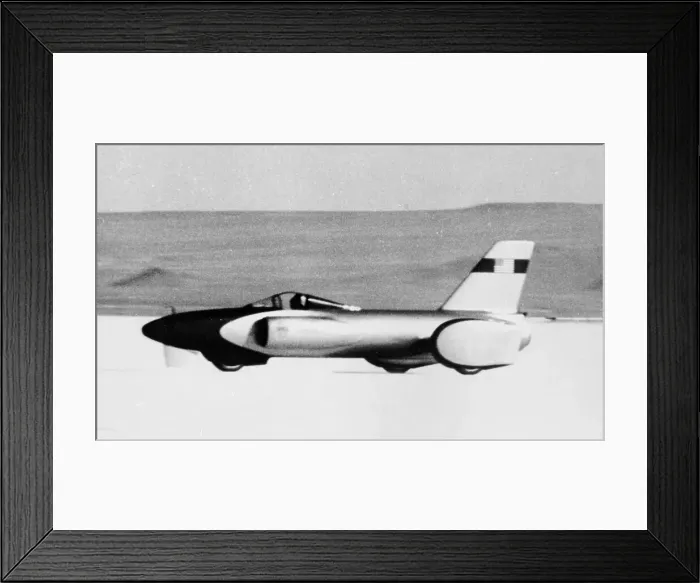 Framed Print : Spirit of America Land Speed Record car, c1963-1964 Framed Print : Spirit of America Land Speed Record car, c1963-1964