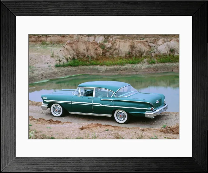 Framed Print : 1958 Chevrolet Biscayne Framed Print : 1958 Chevrolet Biscayne
