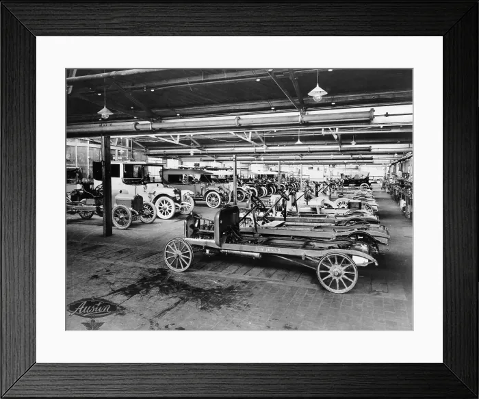 Framed Print : Austin assembly shop, 1914 Framed Print : Austin assembly shop, 1914