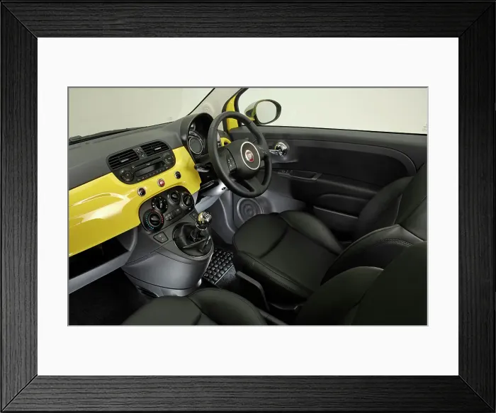 Framed Print : 2010 Fiat 500 Framed Print : 2010 Fiat 500