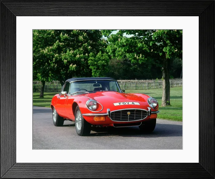 Framed Print : 1973 Jaguar E type Series 3 Framed Print : 1973 Jaguar E type Series 3