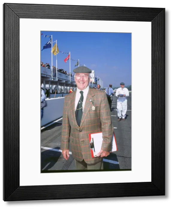 Framed Print : Commentator Murray Walker at 1998 Goodwood revival Framed Print : Commentator Murray Walker at 1998 Goodwood revival