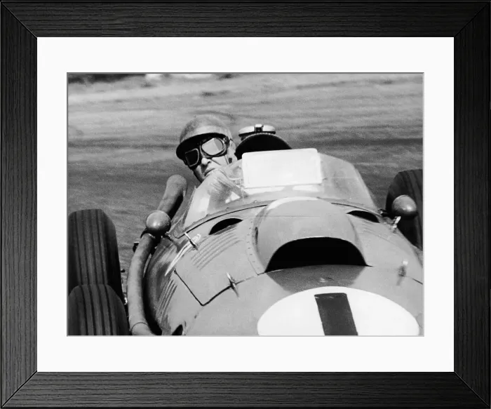 Framed Print : Peter Collins in a Ferrari Framed Print : Peter Collins in a Ferrari