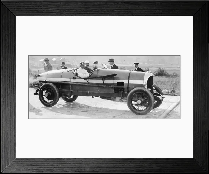 Framed Print : SF Edge in a Spyker car, 1922