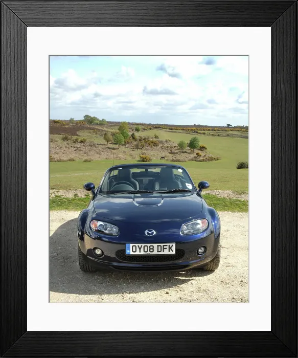 Framed Print : 2008 Mazda MX5 Roadster Coupe Framed Print : 2008 Mazda MX5 Roadster Coupe