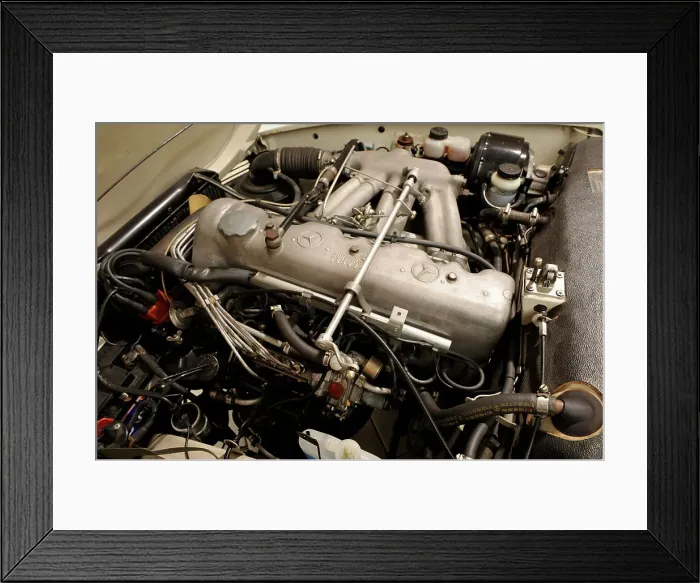 Framed Print : Mercedes Benz 230SL 1963. Artist: Simon Clay Framed Print : Mercedes Benz 230SL 1963. Artist: Simon Clay