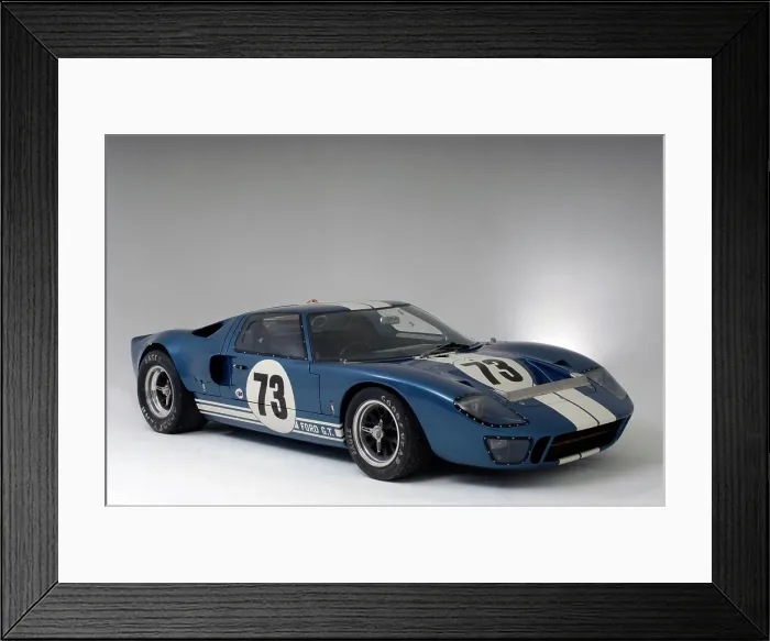 Framed Print : Ford GT40 Daytona prototype 1965. Artist: Simon Clay Framed Print : Ford GT40 Daytona prototype 1965. Artist: Simon Clay