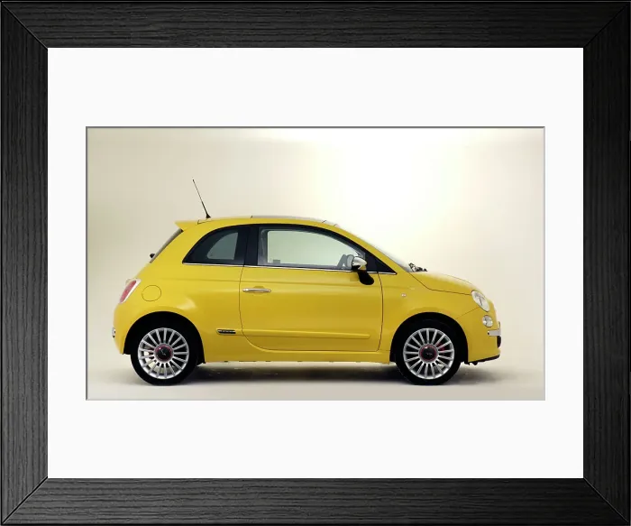 Framed Print : 2010 Fiat 500 Framed Print : 2010 Fiat 500