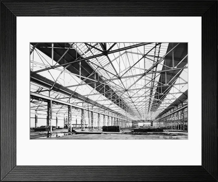Framed Print : Ford plant during construction, Dagenham, Essex, 1930 Framed Print : Ford plant during construction, Dagenham, Essex, 1930