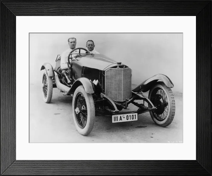 Framed Print : Alfred Neubauer behind the wheel of a 2-litre Daimler, Targa Florio, 1924 Framed Print : Alfred Neubauer behind the wheel of a 2-litre Daimler, Targa Florio, 1924