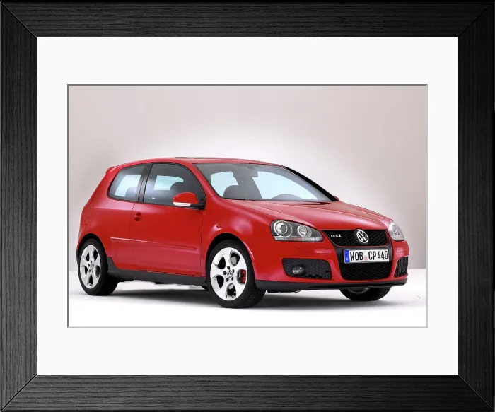 Framed Print : 2004 VW Golf Gti Framed Print : 2004 VW Golf Gti