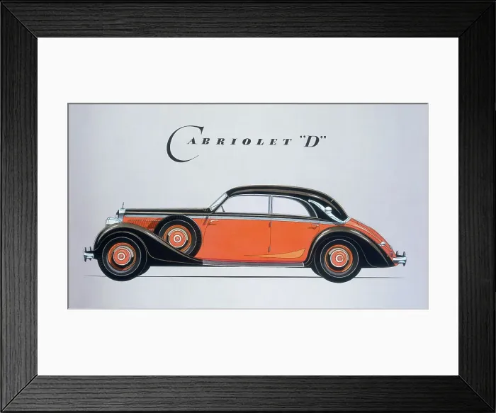 Framed Print : Poster advertising Mercedes-Benz cars, 1939 Framed Print : Poster advertising Mercedes-Benz cars, 1939