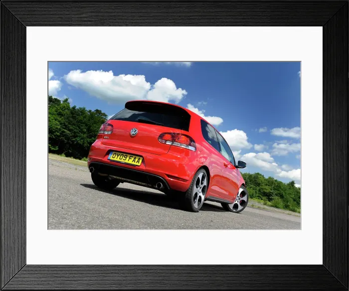 Framed Print : VW Golf GTI mk 6 2008. Artist: Simon Clay