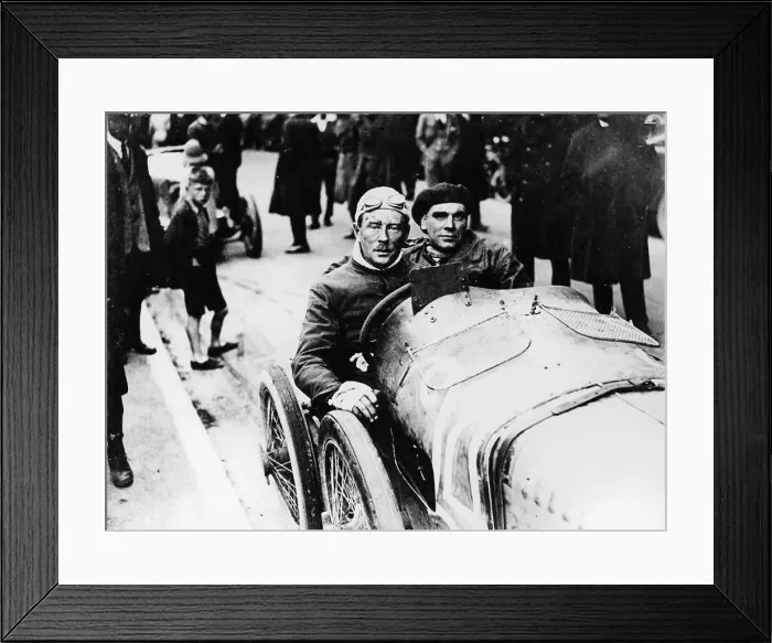 Framed Print : Sir Algernon Lee Guinness at the wheel of a Sunbeam, (c1910-c1920?) Framed Print : Sir Algernon Lee Guinness at the wheel of a Sunbeam, (c1910-c1920?)