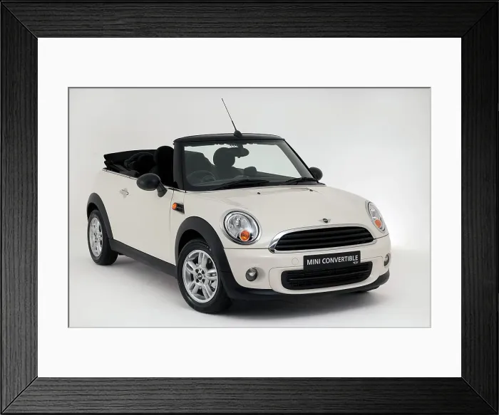 Framed Print : 2011 Mini One Convertible Framed Print : 2011 Mini One Convertible