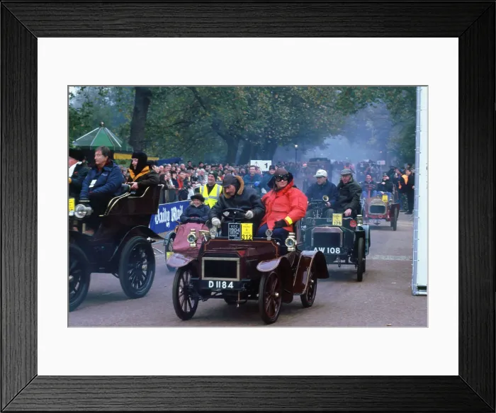 Framed Print : London to Brighton run start. 1904 Humberette Framed Print : London to Brighton run start. 1904 Humberette