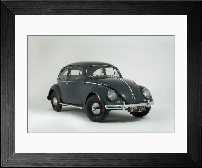 Framed Print : 1953 Volkswagen Beetle Export