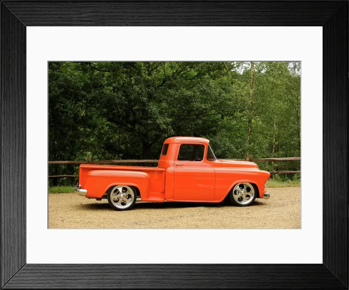 Framed Print : Chevrolet Model 3A Truck 1957. Artist: Simon Clay Framed Print : Chevrolet Model 3A Truck 1957. Artist: Simon Clay