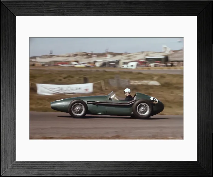 Framed Print : Roy Salvadori driving an Aston Martin DBR4, Dutch Grand Prix, Zandvoort, Holland, 1959 Framed Print : Roy Salvadori driving an Aston Martin DBR4, Dutch Grand Prix, Zandvoort, Holland, 1959