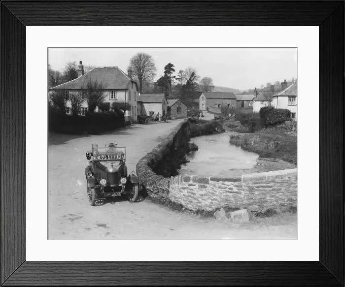 Framed Print : 1923 Morris Bullnose at Exford in Somerset, (1920s?) Framed Print : 1923 Morris Bullnose at Exford in Somerset, (1920s?)