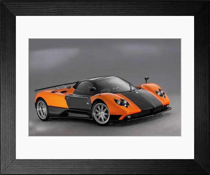 Framed Print : 2007 Pagani Zonda Roadster F Framed Print : 2007 Pagani Zonda Roadster F