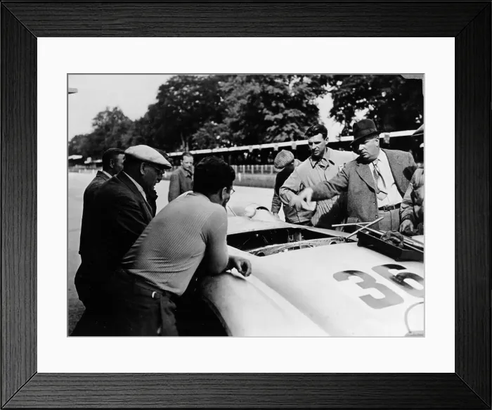 Framed Print : Alfred Neubauer with a Mercedes, Avus motor racing circuit, Berlin, Germany, 1938 Framed Print : Alfred Neubauer with a Mercedes, Avus motor racing circuit, Berlin, Germany, 1938