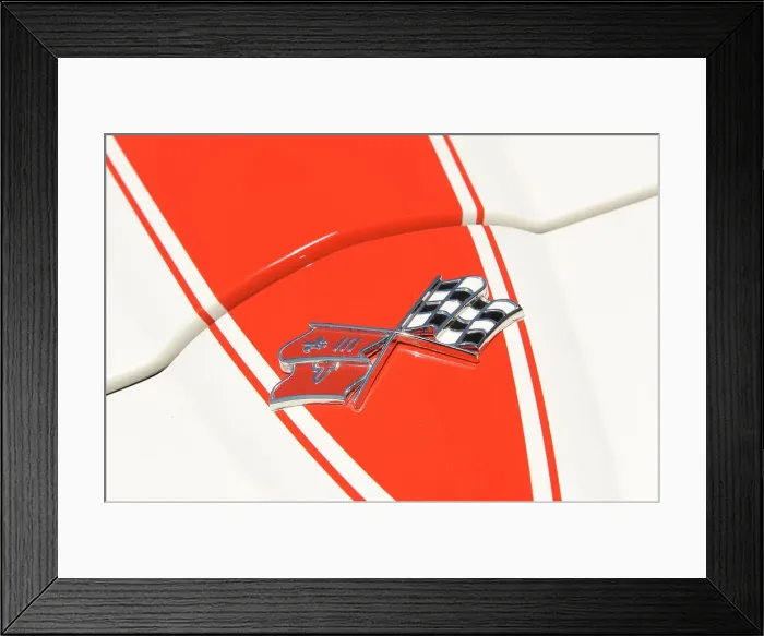 Framed Print : Chevrolet Corvette cv 427 1967. Artist: Simon Clay Framed Print : Chevrolet Corvette cv 427 1967. Artist: Simon Clay