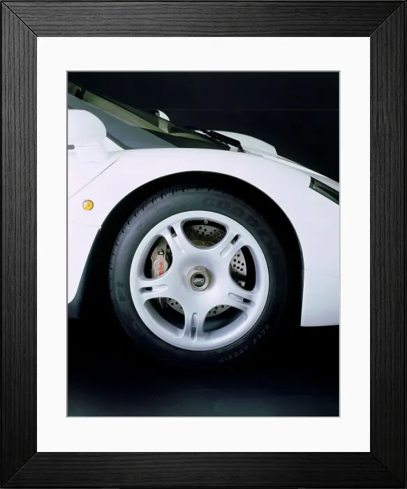 Framed Print : 1995 McLaren F1 road car wheel Framed Print : 1995 McLaren F1 road car wheel