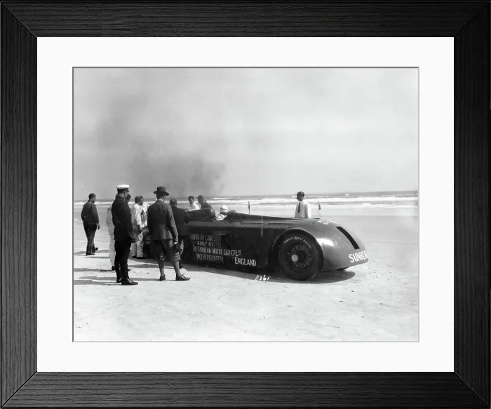 Framed Print : Sunbeam 1000hp World Land speed record attempt at Daytona 1927 Framed Print : Sunbeam 1000hp World Land speed record attempt at Daytona 1927