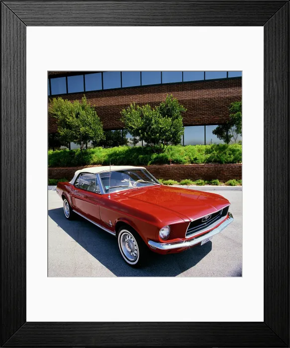 Framed Print : Ford Mustang Convertible 1968 Framed Print : Ford Mustang Convertible 1968