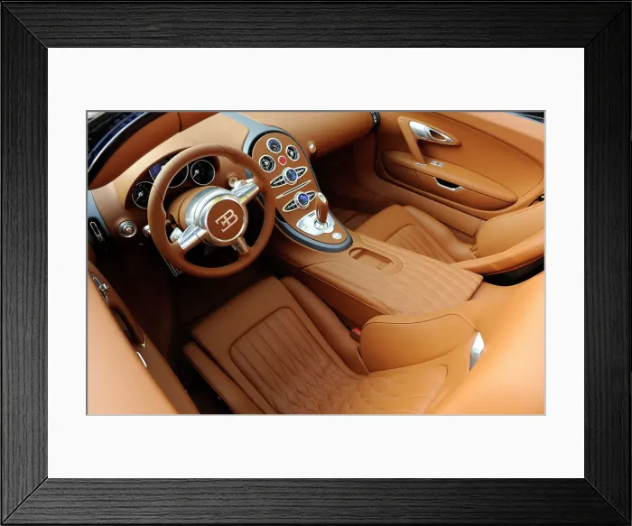 Framed Print : 2009 Bugatti Veyron Sang Bleu Framed Print : 2009 Bugatti Veyron Sang Bleu