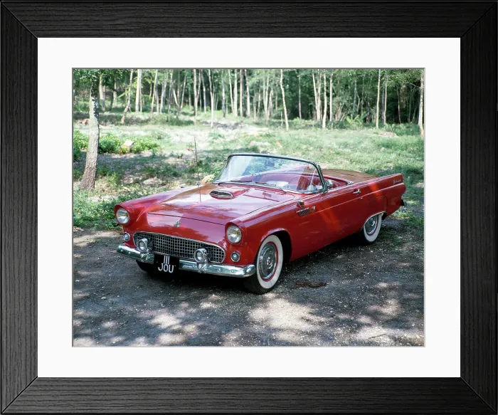 Framed Print : A 1955 Ford Thunderbird Framed Print : A 1955 Ford Thunderbird