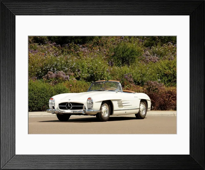 Framed Print : Mercedes Benz 300 SL roadster 1958. Artist: Simon Clay Framed Print : Mercedes Benz 300 SL roadster 1958. Artist: Simon Clay
