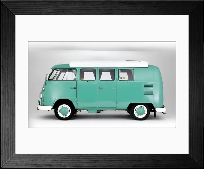 Framed Print : 1964 VW Kombi Camper Framed Print : 1964 VW Kombi Camper