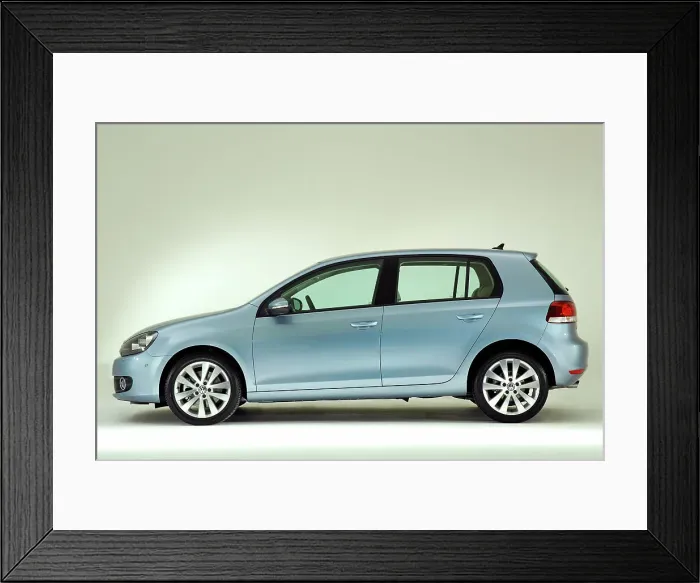 Framed Print : 2009 VW Golf Mk6 Framed Print : 2009 VW Golf Mk6