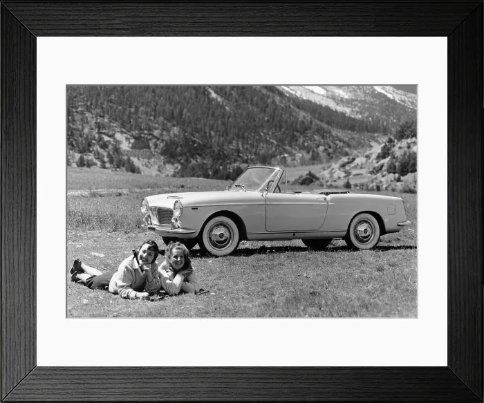 Framed Print : Fiat 1200 Cabriolet, c1962