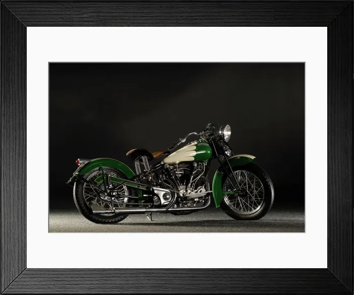 Framed Print : Crocker big tank V twin 1937. Artist: Simon Clay