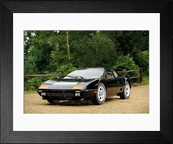 Framed Print : Ferrari 512i Berlinetta Boxer 1981. Artist: Simon Clay Framed Print : Ferrari 512i Berlinetta Boxer 1981. Artist: Simon Clay